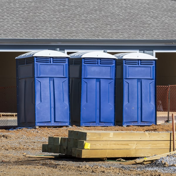 is there a specific order in which to place multiple portable toilets in Graf